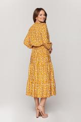 Sukienka boho zdobiona falbanami