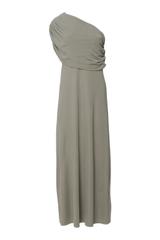 Sukienka na jedno ramię w kolorze szałwii