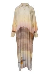 Sukienka szmizjerka o luźnym oversizowym kroju