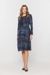 Sukienka z dzianiny bawełnianej z efektem cieniowania