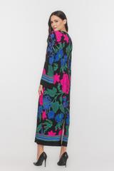 Sukienka z odcięciem pod biustem i rozszerzanym rękawem