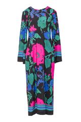 Sukienka z odcięciem pod biustem i rozszerzanym rękawem