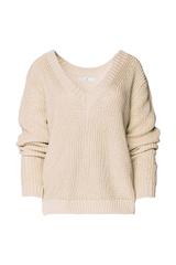 Sweter beżowy w serek