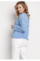 Casualowy niebieski sweter