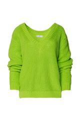 Sweter zielony w serek