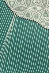 Wzorzysta apaszka w kolorze ciemnej zieleni