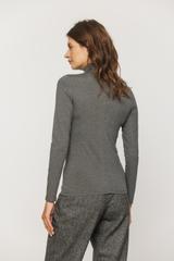 Szary półgolf z długim rękawem