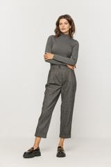 Szary półgolf z długim rękawem