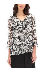 Szyfonowa bluzka zdobiona guziczkami