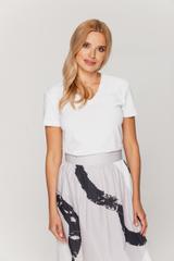 T-shirt z białej bawełny