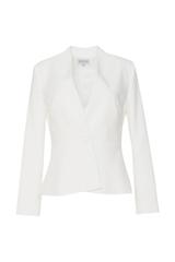 Taliowany waniliowy żakiet z delikatnymi poduszkami