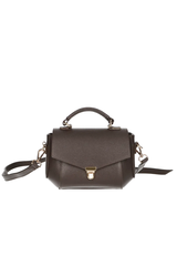 Torba - kuferek z naturalnej skóry groszkowanej