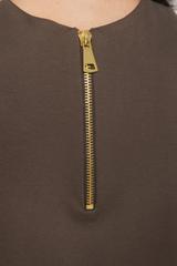 Trapezowa sukienka mini z dużymi kieszeniami