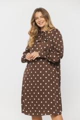 Trapezowa wizytowa sukienka z satynowej wiskozy