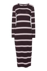 Tubowa sukienka w paski z dzianiny wiskozowej