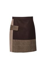 Wełniana brązowa spódnica Zero Waste w rozmiarze 38