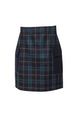 Wełniana krótka spódnica z dużymi kieszeniami w rozmiarze 38