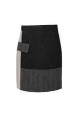 Wełniana szara spódnica Zero Waste w rozmiarze 38