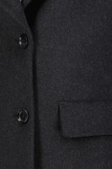 A classic woollen coat in anthracite