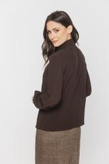 Wiskozowa brązowa koszula w eleganckim wydaniu