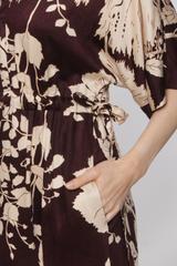 Wiskozowa letnia sukienka z kimonowym rękawem