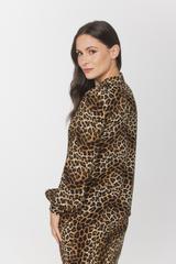 Wiskozowa prosta koszula w zwierzęcy wzór
