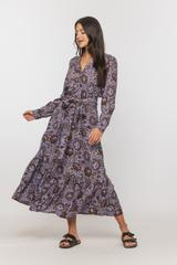 Wiskozowa sukienka midi w stylu boho