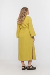 Wiskozowa sukienka szmizjerka z regulowana talią