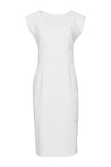 Formal ecu dress with a side slit