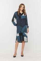 Wygodna sukienka z rozcięciami i prostym kroju