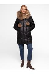 Wygodna zimowa kurtka w kolorze czarnym