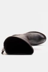 Wysokie kozaki ze skóry licowej