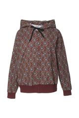 Wzorzysta wygodna bluza z miękkiej bawełny