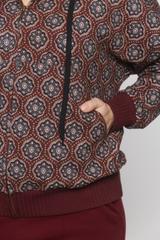 Wzorzysta wygodna bluza z miękkiej bawełny