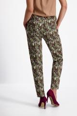 Wzorzyste spodnie w kant