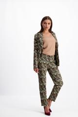 Wzorzysty żakiet z podszewką