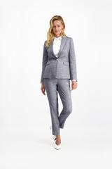 Szary żakiet w delikatny wzór