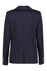 Granatowy żakiet z grubej dzianiny