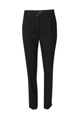 Zwężane czarne spodnie w klasycznym stylu