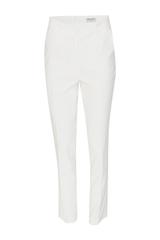 Zwężane jasne spodnie w kant o klasycznym fasonie