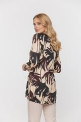 Zwiewna koszula z wiskozy z bocznymi rozcięciami