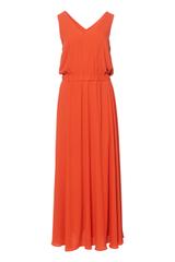 Zwiewna sukienka maxi z kobiecym rozcięciem z przodu