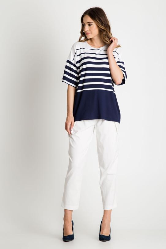 Oversize'owa bluzka w paski