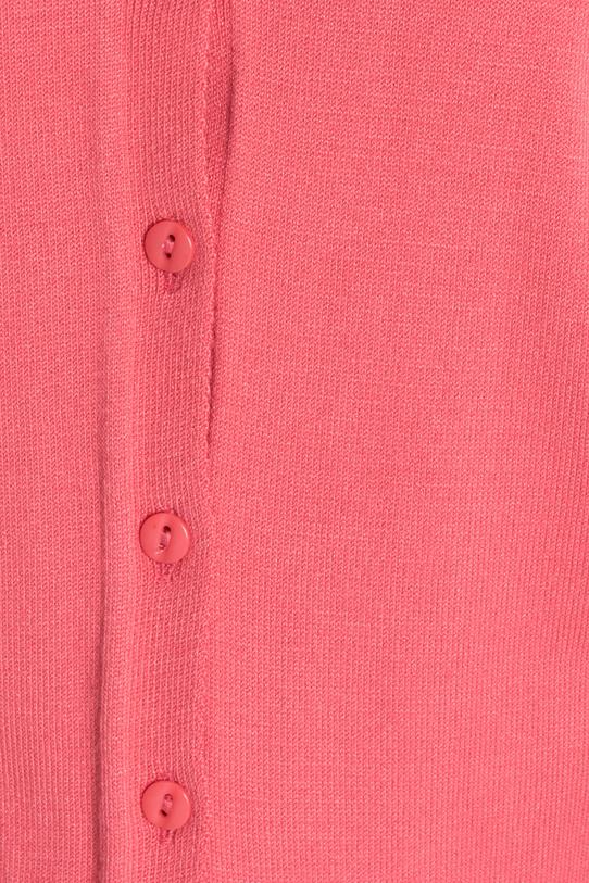 Malinowy sweter zapinany na guziki