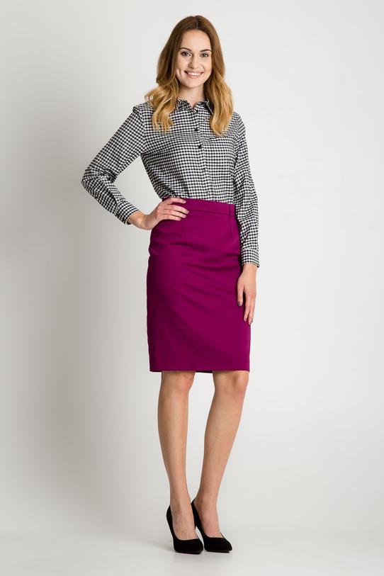 Amaranth skirt with lining - 2