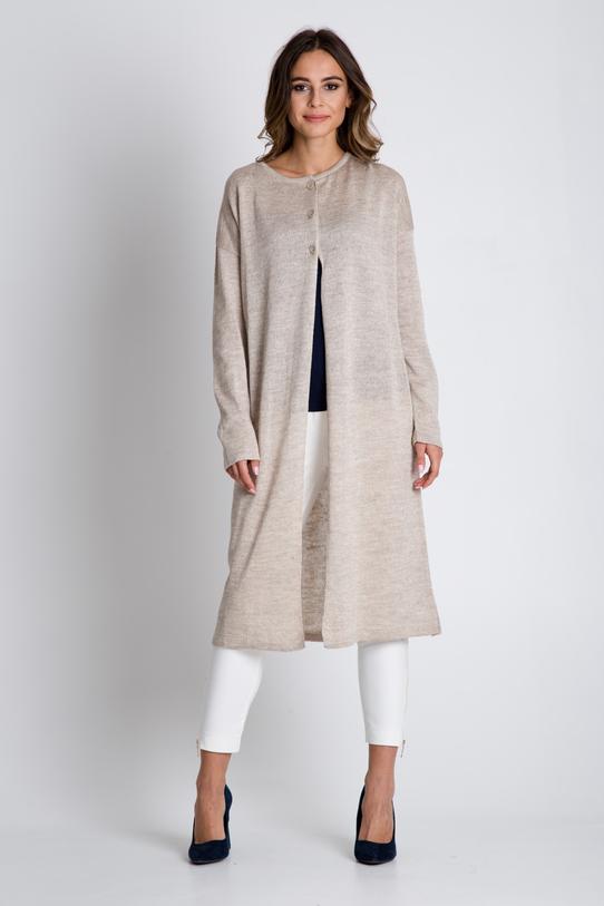 Wizualizacja Długi sweter w kolorze ecru