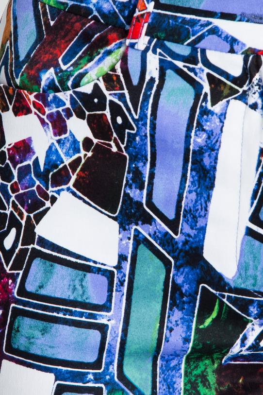 Wzorzyste spodnie z kieszeniami na przodzie - 4