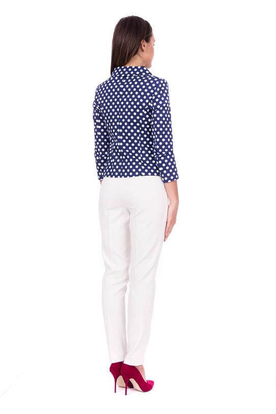 Granatowy żakiet w grochy - 3