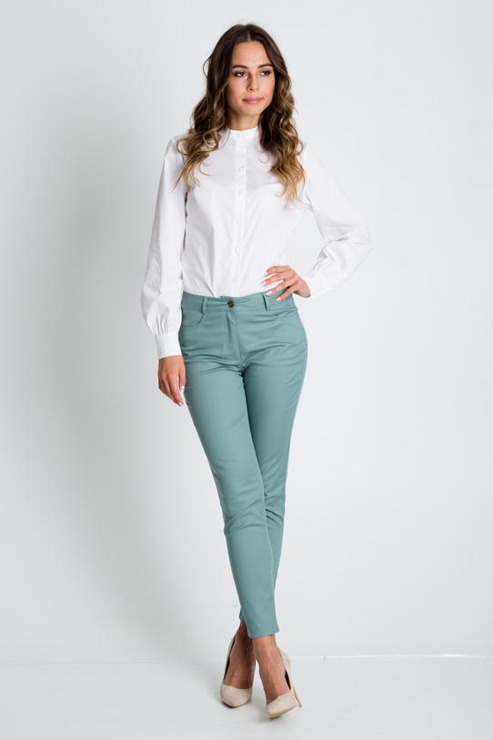 Morskie eleganckie spodnie