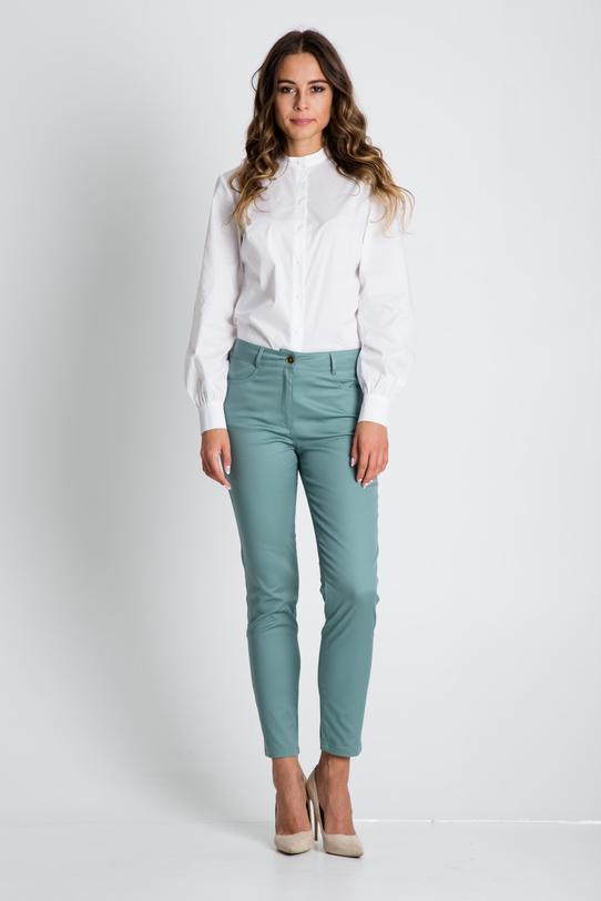 Morskie eleganckie spodnie